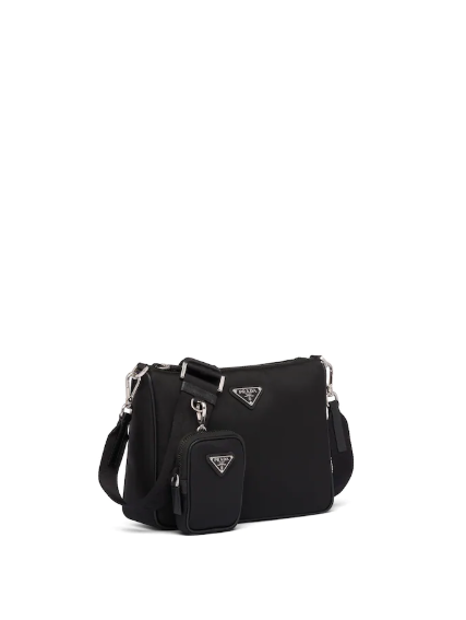 Prada Nylon Cross-Body Bag Black