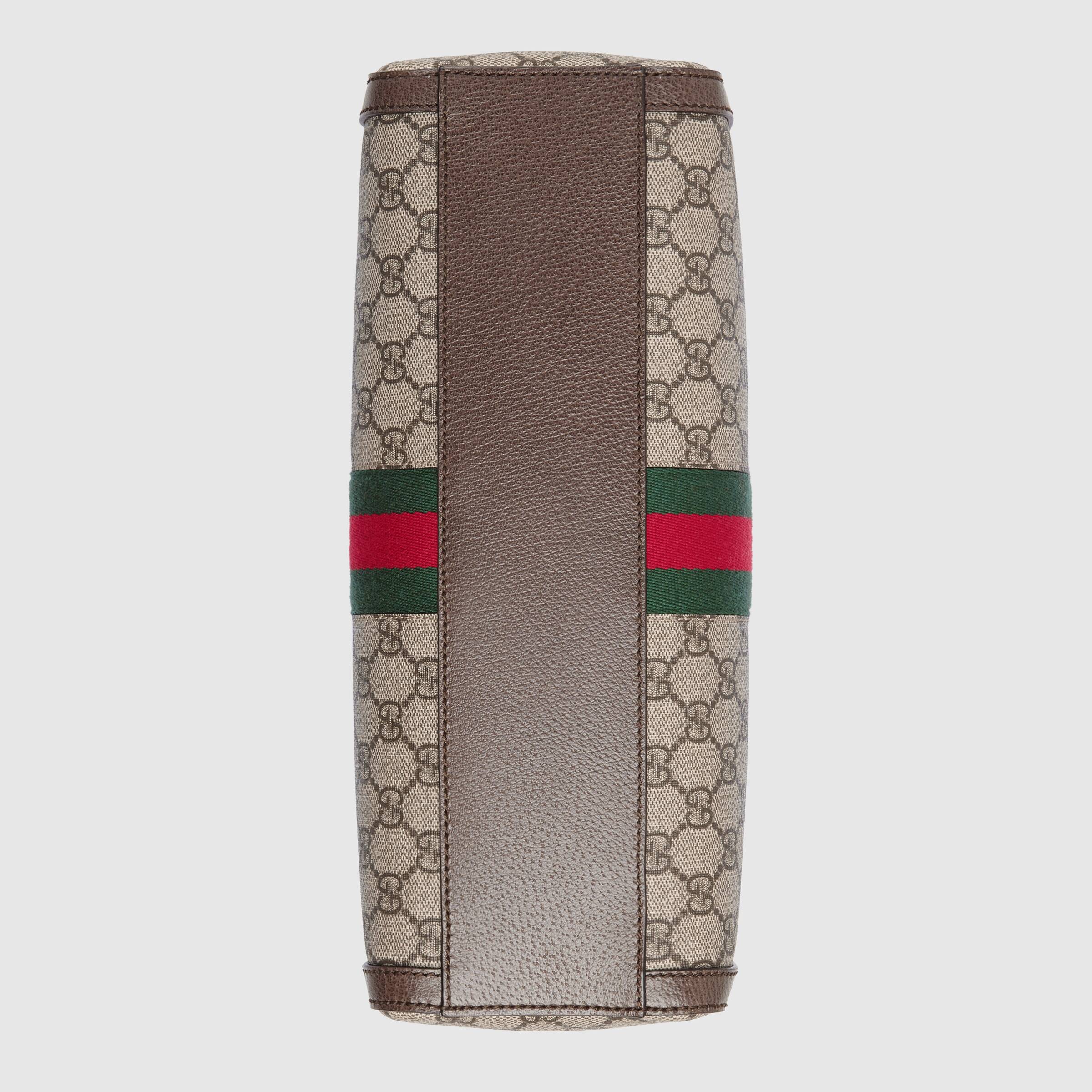 Gucci Ophidia Medium Top Handle Bag GG Supreme Canvas