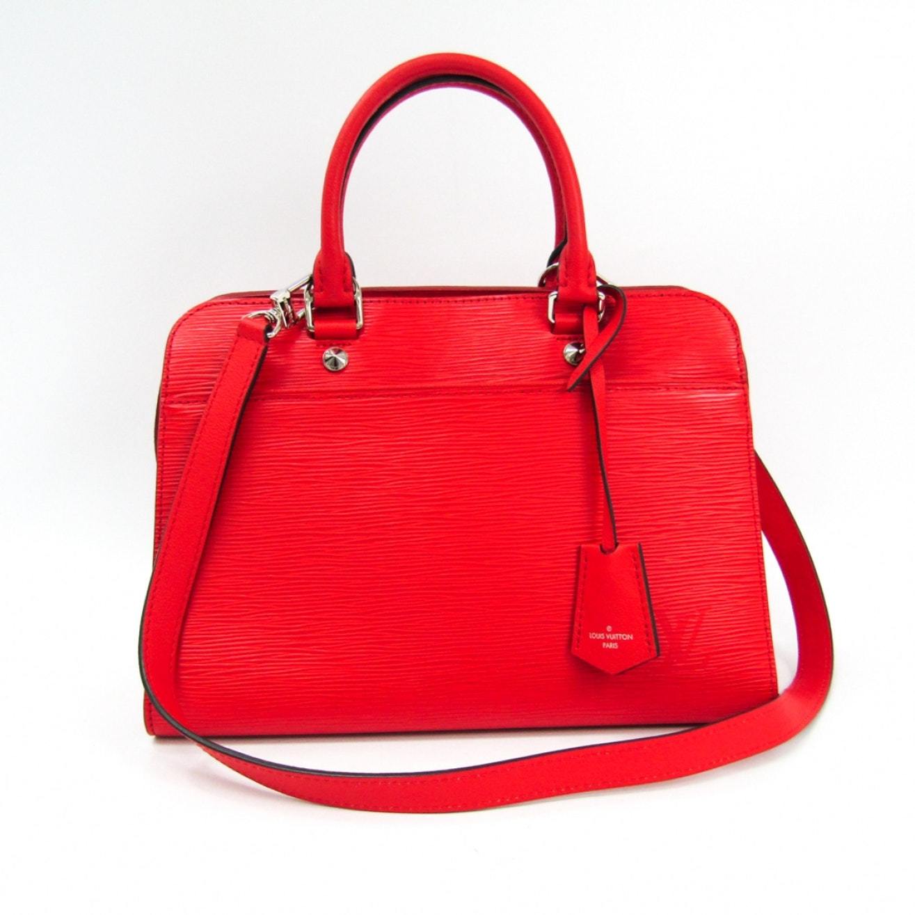 LV Epi Vaneau MM Bag Epi Leather Red
