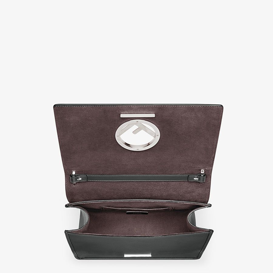 Fendi Kan I F Black Leather Bag