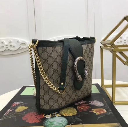 Gucci Dionysus Medium GG Bucket Bag Green