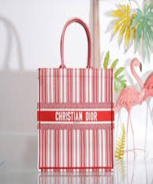 Dior Book Tote Bag Marbella Exclusive Red