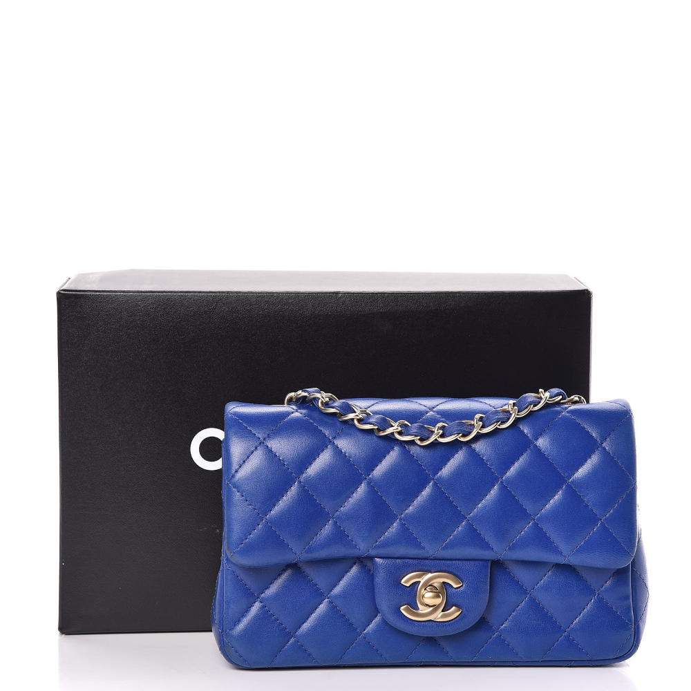 Chanel Wallet On Chain – WOC Golden Class Calfskin Dark Blue