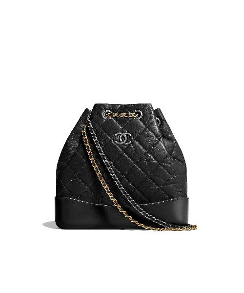 Chanel Large Drawstring Bag Black