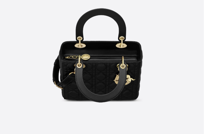 Lady Dior Lambskin Bag Black