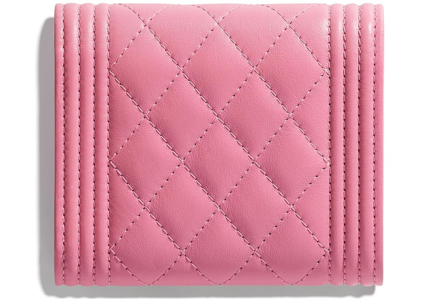 Chanel Boy Square Clutch With Chain – CWC Grained Calfskin Pink