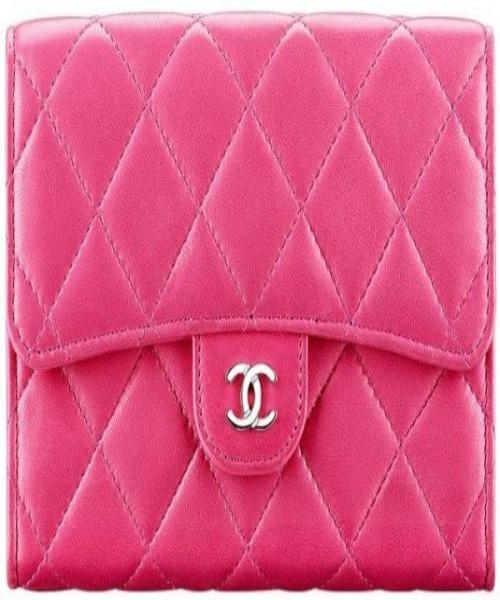 Chanel Classic Long Flap Wallet Pink