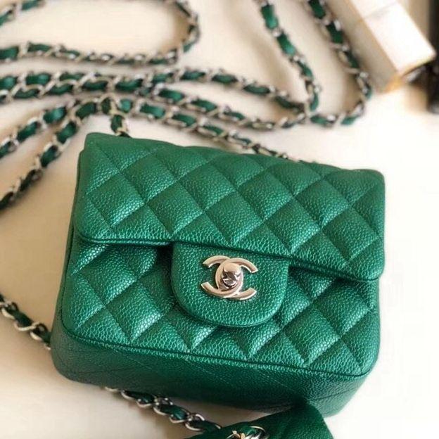 Chanel Classic Clutch With Chain – CWC Caviar Teal Gold-Toned