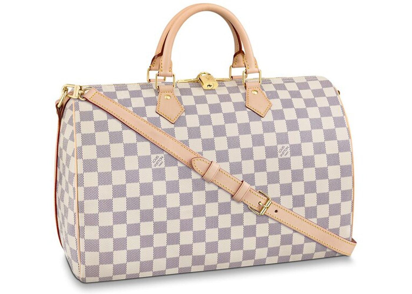 LV Speedy Bandouliere 35 Damier Azur Canvas