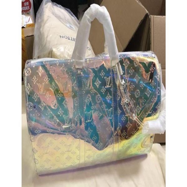 LV Keepall Bandouliere 50 Iridescent Prism