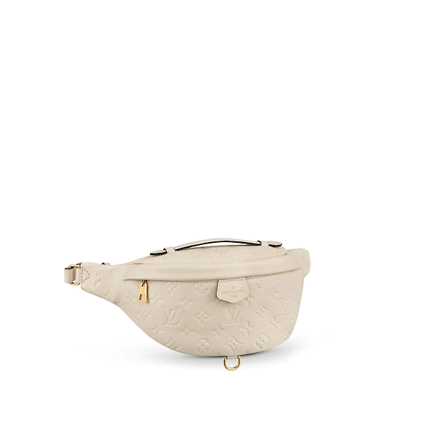 LV Monogram Empreinte Bumbag Creme Beige