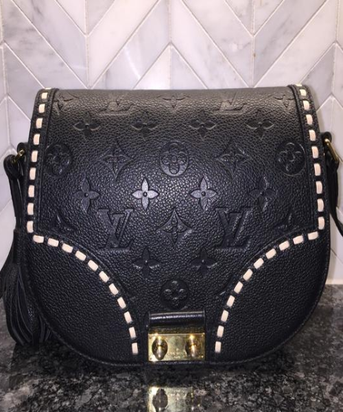 LV Junot Monogram Empreinte Leather Noir