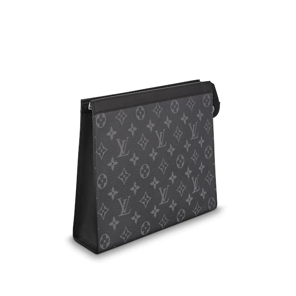 LV Pochette Voyage MM Monogram Eclipse Canvas Wallet