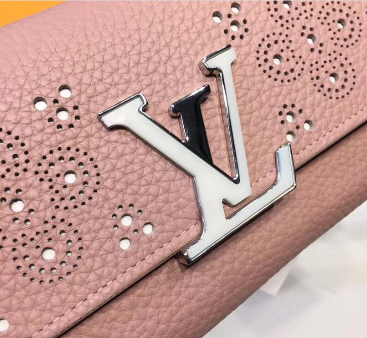 LV Compact Wallet Taurillion Leather Magnolia