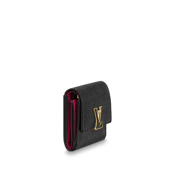LV Capucines Compact Wallet Noir