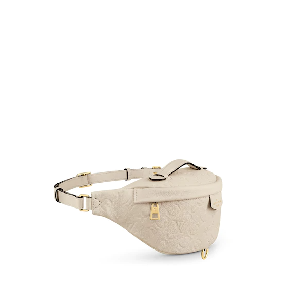 LV Monogram Empreinte Bumbag Creme Beige