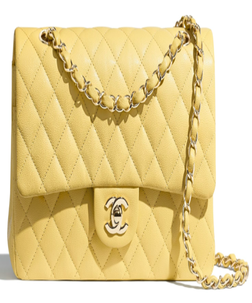 Chanel Medium Classic Handbag Yellow