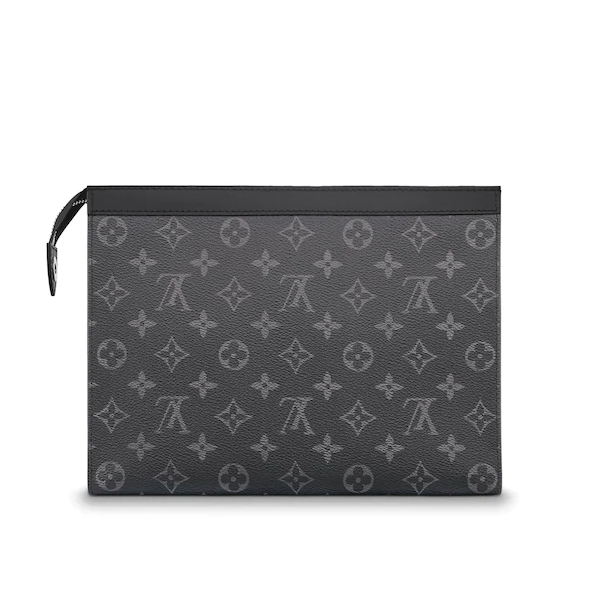 LV Pochette Voyage MM Monogram Eclipse Canvas Wallet