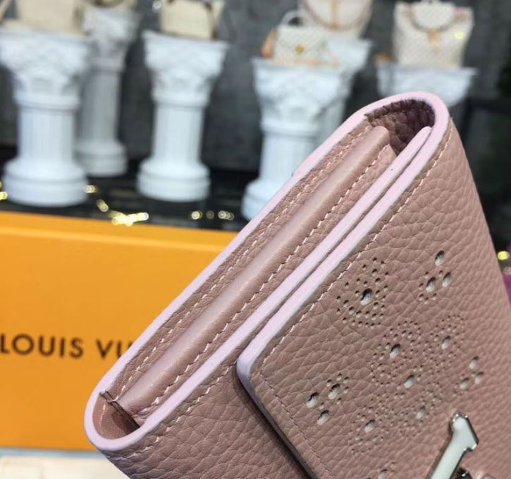 LV Compact Wallet Taurillion Leather Magnolia