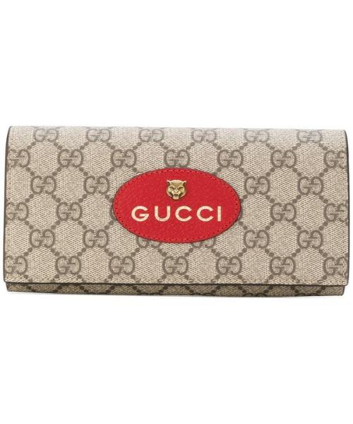 Gucci Neo Vintage Supreme Continental Wallet Red
