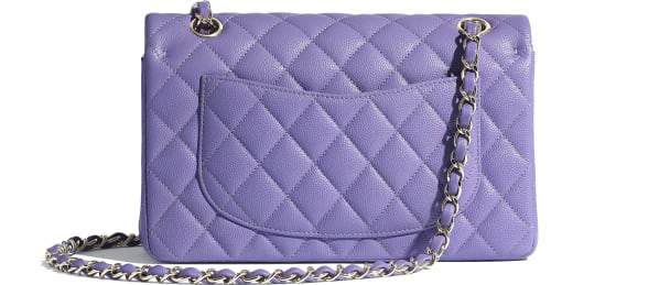 Chanel Classic Clutch With Chain – CWC Caviar purpul Gold-Toned
