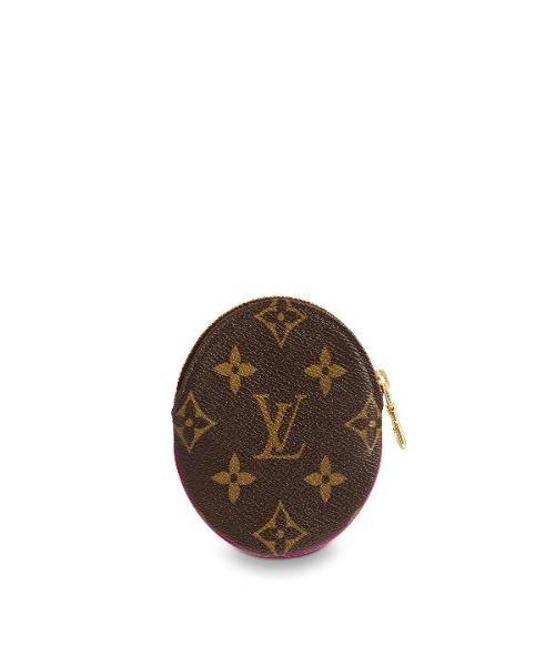 LV Round Coin Purse Monogram with Chain