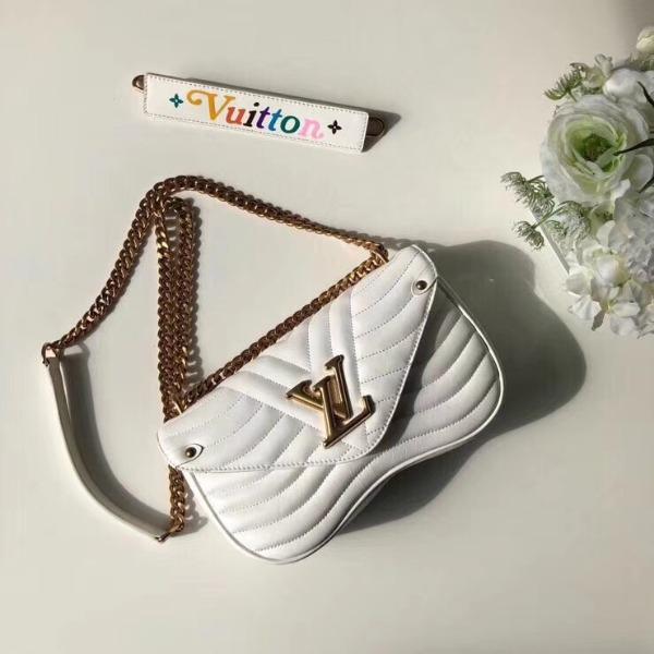 LV New Wave Chain Bag MM White