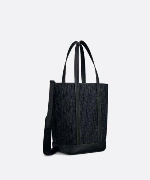 Black Voyage Dior Oblique Tote Bag