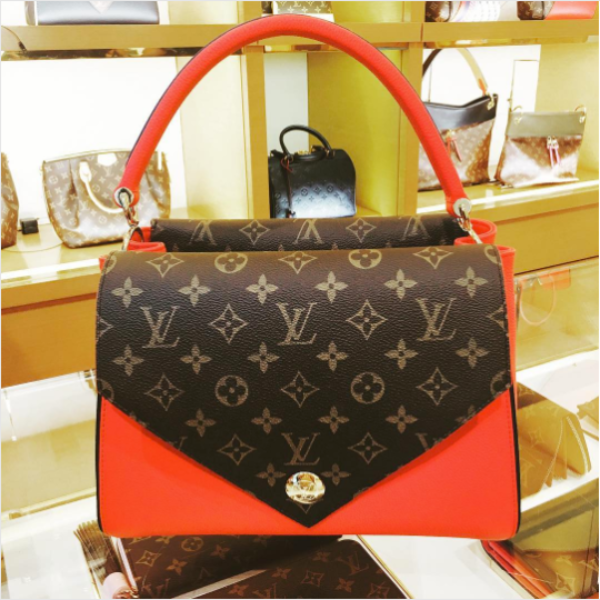 LV Double V Handbag Rubis