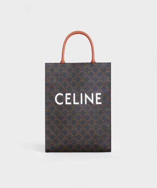Celine Small Cabas Vertical In Triomphe Canvas