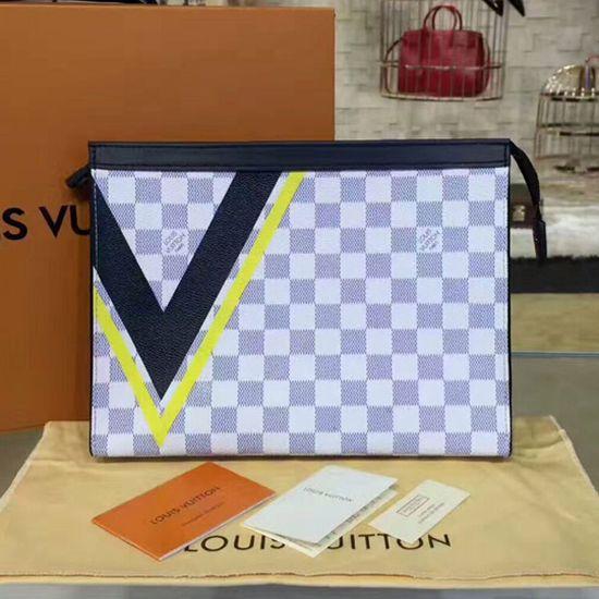 LV Pochette Voyage MM Damier Azur Canvas