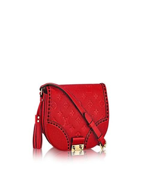 LV Junot Monogram Empreinte Leather Cerise