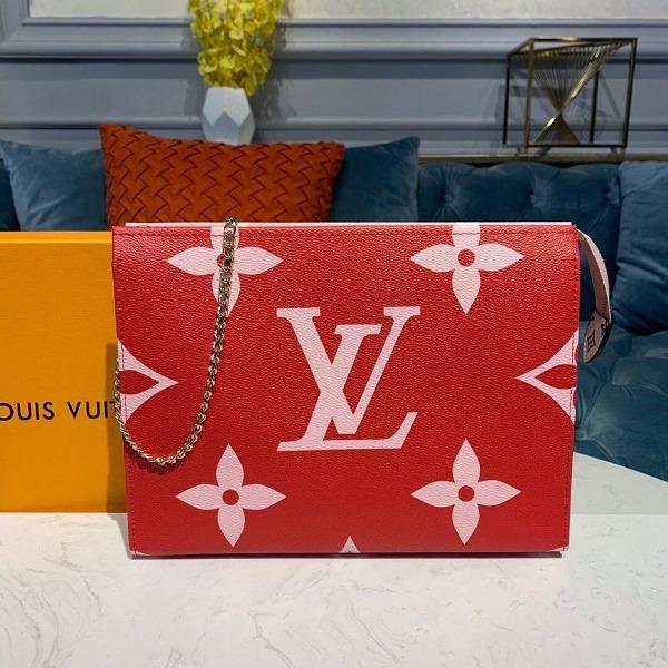 LV Toilet Pouch XL Monogram Rouge