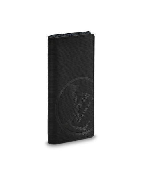 LV Circle signature Brazza Wallet Epi Leather Noir