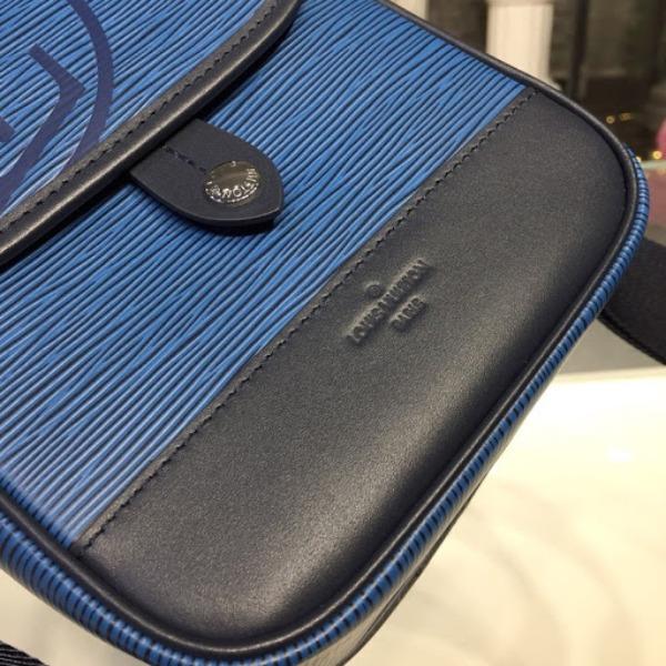 LV Messenger Bag Epi Leather Blue