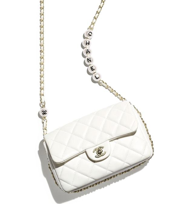 Chanel Wallet On Chain – WOC Classic Caviar Gold-Toned Metal White