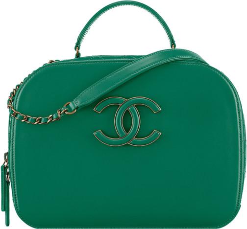 Chanel Small Vanity Case Green