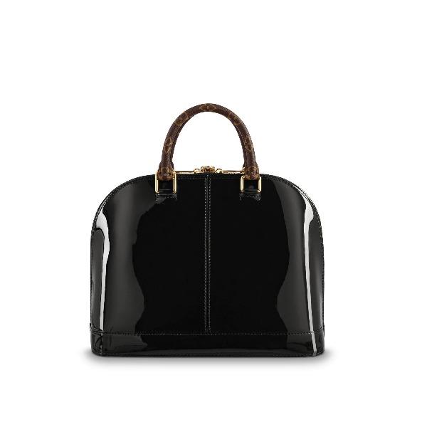 LV Alma PM Bag Patent Leather Black
