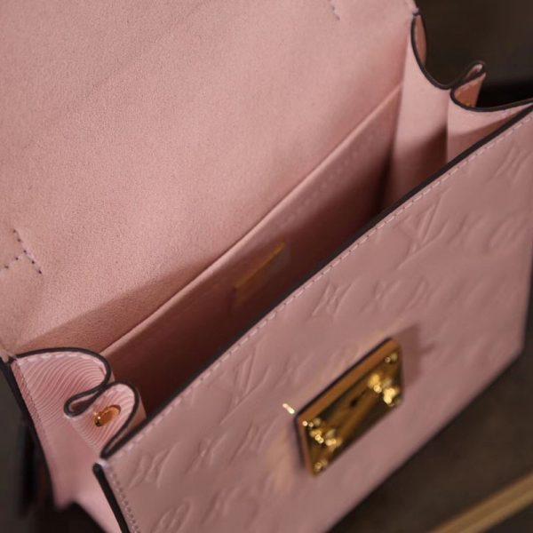 LV Spring Street Monogram Vernis Rose Ballerine