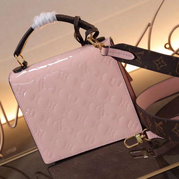 LV Spring Street Monogram Vernis Rose Ballerine