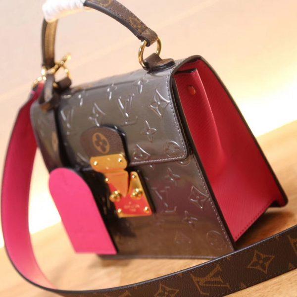 LV Spring Street Monogram Vernis Champagne Métallisé