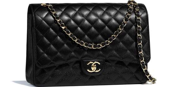 Chanel Large Classic Handbag Black