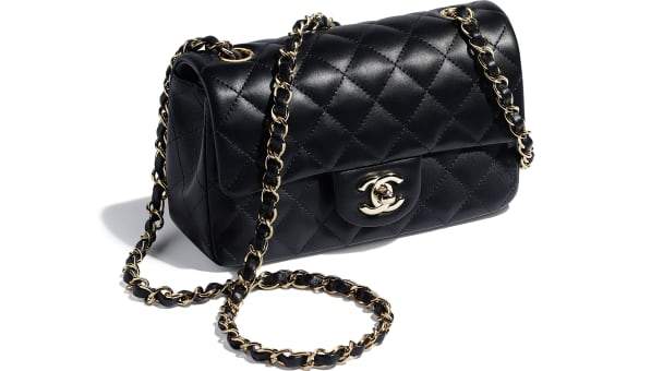Chanel Classic Maxi Handbag Black Grained Calfskin Silver-Toned