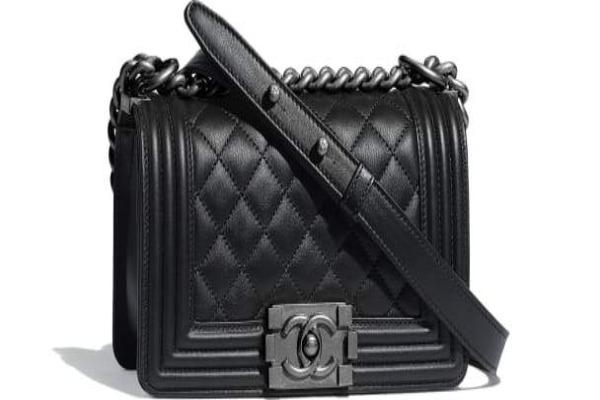 Small Boy Chanel Handbag Black-Silver