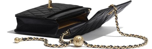 Chanel Wallet On Chain – WOC Quilted Lambskin Black Gold-Toned